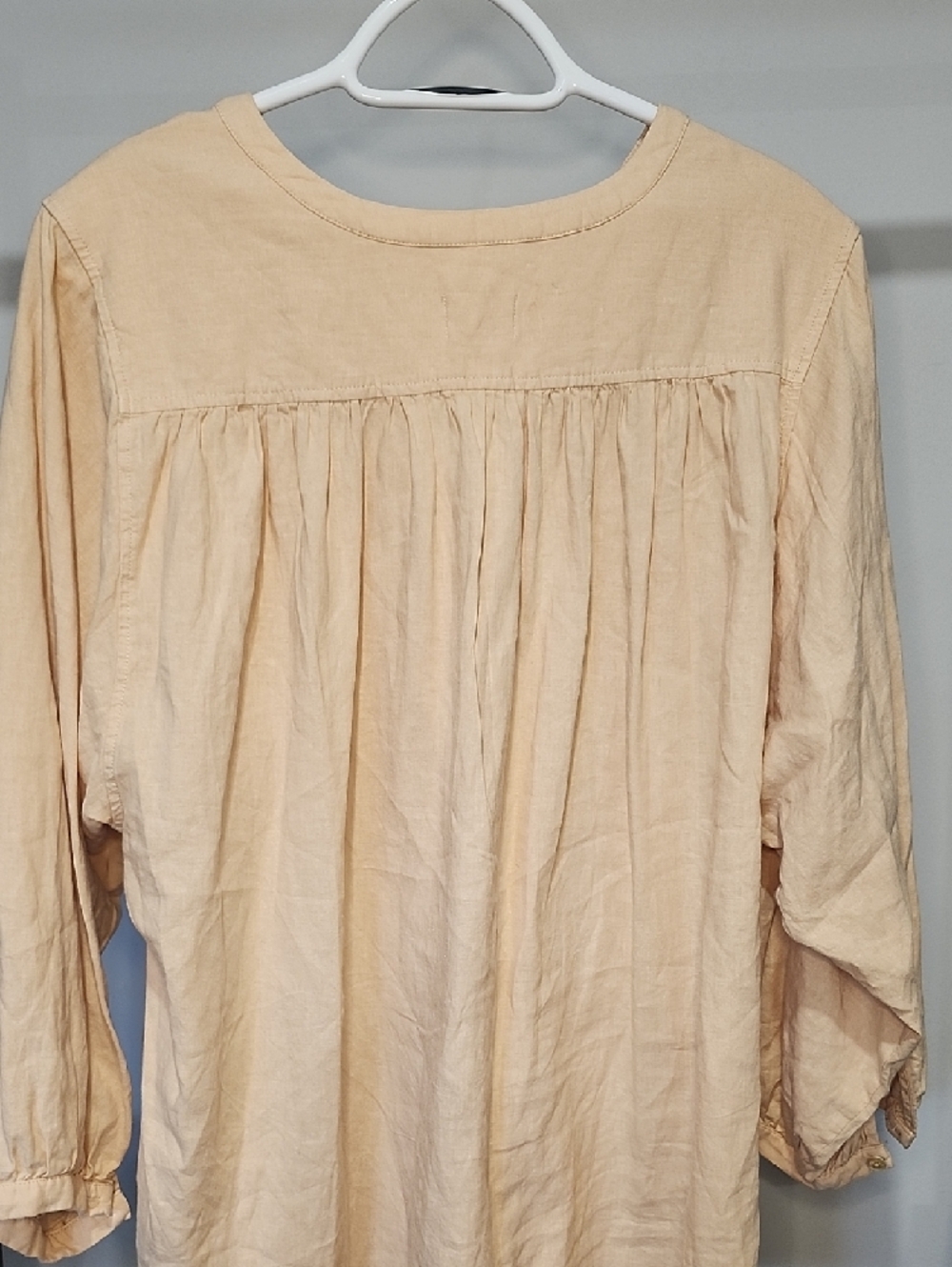 Wilfred free Lightweight Linen Blend Tunic - Pale Beige/Peach - Picture 2 of 4